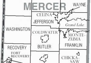 Mercer County Ohio Map Hrabstwo Mercer Ohio Wikiwand