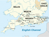 Mercia England Map A thelwulf King Of Wessex Revolvy