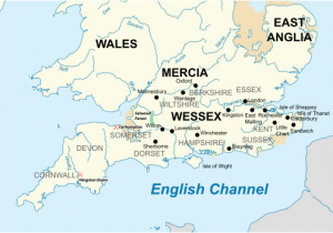 Mercia England Map A thelwulf King Of Wessex Revolvy