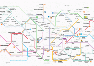 Metro Map Barcelona Spain Maps Barcelona Metro 2019