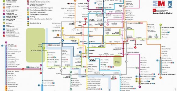 Metro Map Of Madrid Spain Madrid Metro Map Madrid Spain Mappery M A P D D D N D D