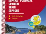 Michelin Maps Of Spain Spanien Und Portugal Straa Enatlas 1 300 000 Marco Polo