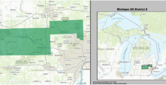 Michigan 8th Congressional District Map Michigan S 8th Congressional District Wikipedia