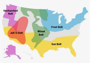 Michigan Agriculture Map Regions Of America Include Bible Belt and Rust Belt Business Insider