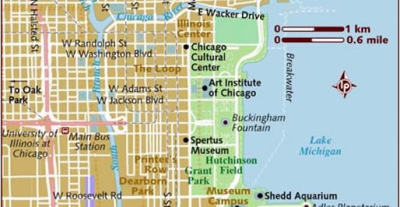 Michigan Ave Chicago Map Map Of Chicago