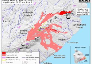 Michigan Burn Permit Map New Map Released Shows where Lava Crossed Hwy 132 Big island now