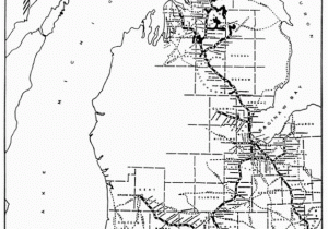 Michigan Central Railroad Map Map Of Michigan Central Railroad Lines 1916 Michigan In 2019