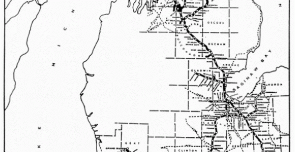 Michigan Central Railroad Map Map Of Michigan Central Railroad Lines 1916 Michigan In 2019