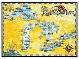 Michigan Color tour Map Great Lakes Shipwreck Map by Avery Color Studios Michigan Great