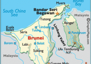 Michigan Country Map the Small Country Of Brunei is Situated On the northwestern Edge Of