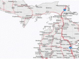 Michigan Dmu Map Map Of the Up Of Michigan Secretmuseum