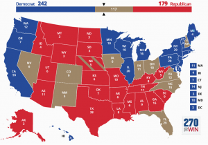 Michigan Election Results Map Blue and Red States