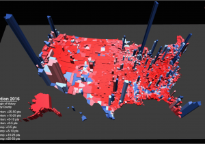 Michigan Election Results Map Election Results In the Third Dimension Metrocosm