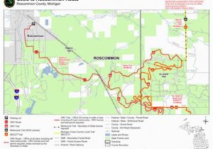 Michigan forests Map Geels to Roscommon Route Mi Dnr Avenza Maps