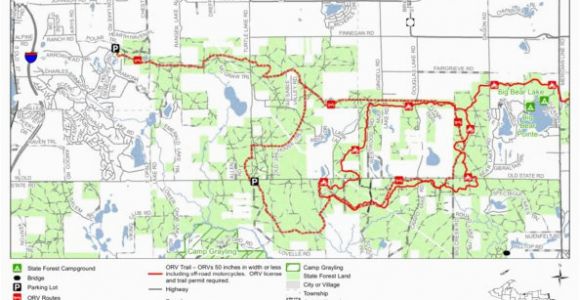 Michigan forests Map north Branch Route Mi Dnr Avenza Maps
