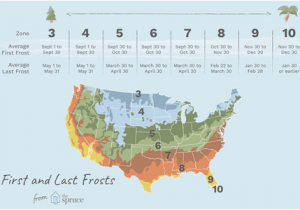 Michigan Frost Line Map First and Last Frost Dates by Usda Zone