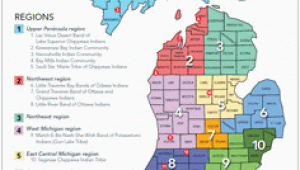 Michigan Indian Tribes Map Tribal Map Small Homeschool Pinterest Michigan Map Of