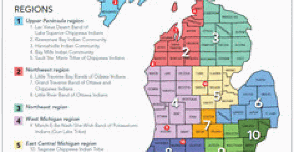 Michigan Indian Tribes Map Tribal Map Small Homeschool Pinterest Michigan Map Of