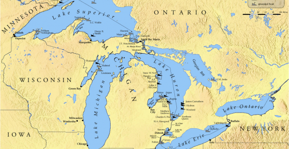 Michigan Inland Lakes Maps Shipwrecks Of the Great Lakes Region Archaeology Great Lakes