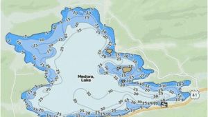 Michigan Lake Depth Maps Medora Lake Fishing Map Us Mi 42 86 Nautical Charts App
