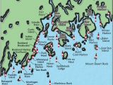Michigan Lighthouse Map Acadia and Penobscot Bay Maine Lighthouse Map the Lighthouse On