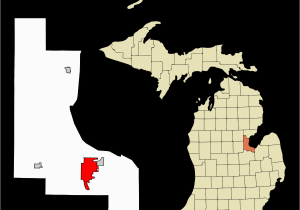 Michigan Map by City Bay City Michigan Wikipedia