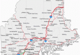 Michigan Map with Cities and towns Map Of Maine Cities Maine Road Map