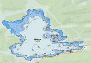 Michigan Map with Lakes Medora Lake Fishing Map Us Mi 42 86 Nautical Charts App