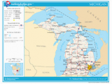 Michigan On A Map Of the Usa Michigan Wikipedia