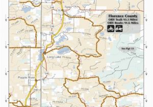 Michigan orv Trail Maps Florence County orv Trail Information Vvmapping Com