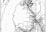 Michigan Railroad Map Map Of Michigan Central Railroad Lines 1916 Michigan In 2019