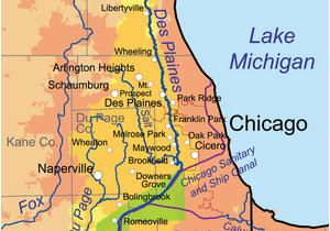 Michigan Rivers Map Des Plaines River Wikipedia
