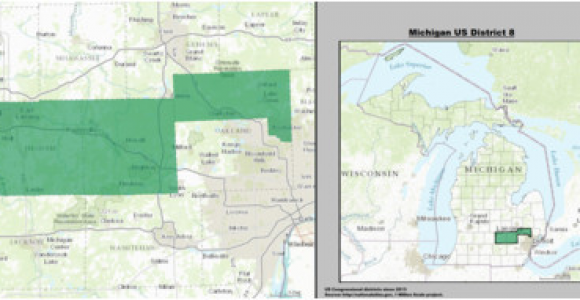 Michigan Senate District Map Michigan S 8th Congressional District Wikipedia