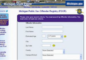 Michigan Sex Offender Map Law Talk What are the Rules for Sex Offender List who is Allowed