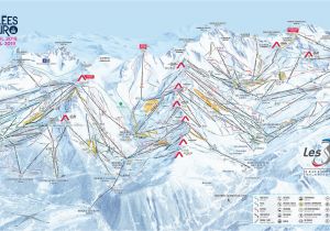 Michigan Ski Resort Map Three Valleys Piste Map