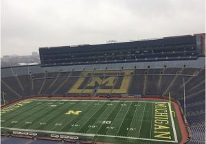 Michigan Stadium Map View From Club Seating Level Picture Of Michigan Stadium Ann