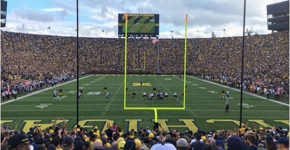 Michigan Stadium Map View From End Zone Picture Of Michigan Stadium Ann Arbor