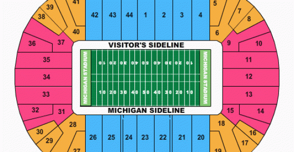 Michigan Stadium Seat Map Stadium Seating Question Mgoblog