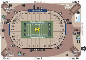 Michigan Stadium Seating Map Michigan Vs Wisconsin Football Section 3 Row 38 Tickets 10 13 18