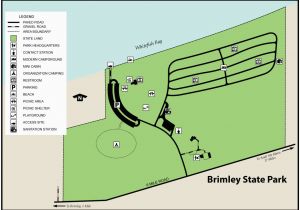 Michigan State Campgrounds Map Brimley State Parkmaps area Guide Shoreline Visitors Guide