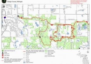 Michigan State forest Map north Branch Route Mi Dnr Avenza Maps