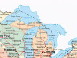Michigan State Highway Map Usa Map Midwest States Us Highway Map Midwest Map Usa Interstate