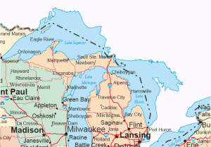 Michigan State Highway Map Usa Map Midwest States Us Highway Map Midwest Map Usa Interstate