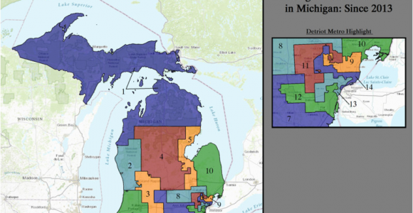 Michigan State Senate Map Michigan S Congressional Districts Revolvy