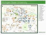 Michigan State University Football Parking Map Msu Maps Blank Map Of America