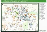 Michigan State University Parking Map Msu Maps Blank Map Of America