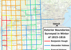 Michigan township and Range Map Detroit Urbanism the Grid Part I the Survey Of Michigan