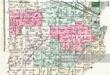 Michigan townships Map Michigan 1873 Battle Creek township Calhoun County Stock