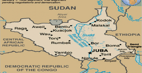 Michigan Triangle Map the Map Of south Sudan Showing the Location Of Juba sources Adopted