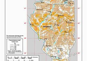 Michigan Wind Map Illinois Wind Resource Map Maps Cartography Mappe Mapa A A A